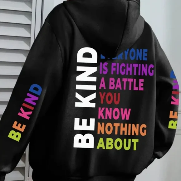 Comfy Be Kind Pullover Hoodie - Picture 1 of 2